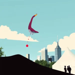 Artistic representation for Winnipeg's wine festival: navigating the quirky wonders of 2023