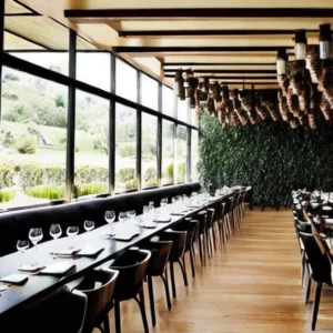 Artistic representation for Melbourne winery restaurants : Reem at Helen and Joey Estate in Gruyere shakes up the set - menu lunch with its Asian influence.