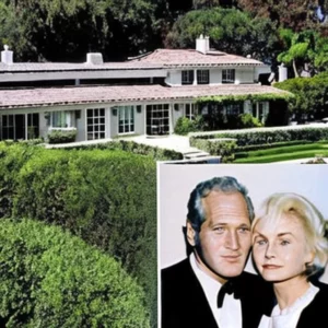 Artistic representation for Paul Newman and Joanne Woodward Former Beverly Hills Home Lists for $45 , 000 a Month