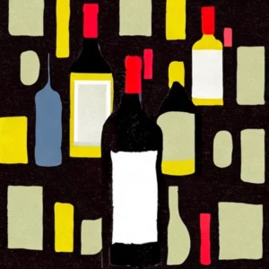 Artistic representation for 32 wines to drink when it hot outside.