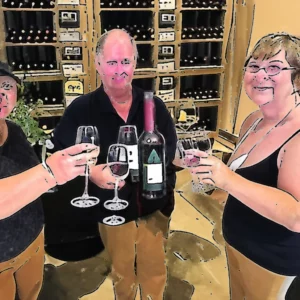 Artistic representation for Pa . winery grape and wine - tasting event goes a step beyond the norm