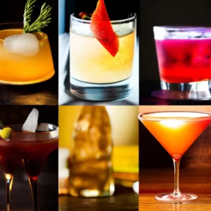 Artistic representation for Non - alcoholic craft cocktail - dinner pairings are having a fun but sober moment.