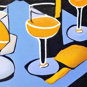 Artistic representation for Non - alcoholic craft cocktail - dinner pairings are having a fun but sober moment.