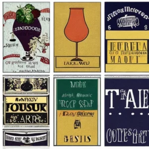 Artistic representation for A Tale of Wine Labels and Open Source Contributions