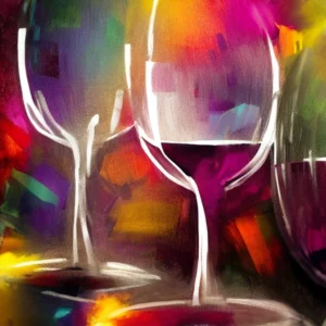 Artistic representation for Learn more about wine at the Wine Down fundraiser. Let me know if you'd like me to generate other titles.