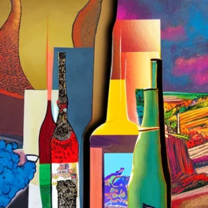 Artistic representation for Sipping sensations : a journey through hank wine wonderland