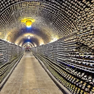 Artistic representation for Underground wine city in Moldova owns nearly 2 million bottles , the world largest collection. Let me know the title you choose.