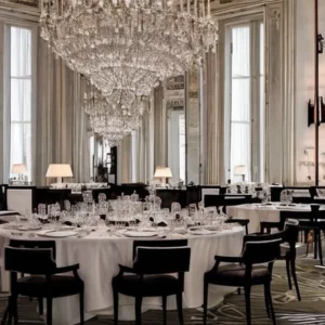 Artistic representation for Baccarat and Alain Ducasse Are Reinventing Fine Dining in Paris