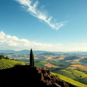 Artistic representation for Unveiling spain's hidden gem: the scenic region crafting the country's most praised wine