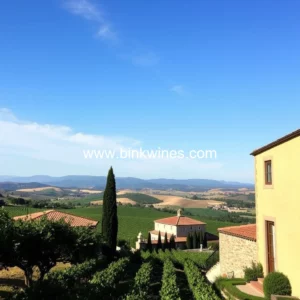 Artistic representation for Tuscan echoes in california: discovering the underrated wine town