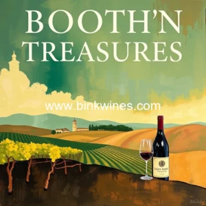 Artistic representation for Booth's hidden vineyard treasures: a journey through exquisite wines