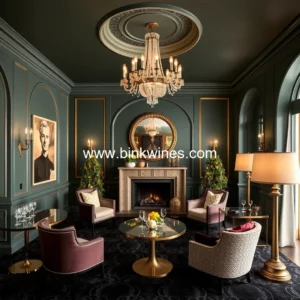 Artistic representation for Domaine Carneros Winery debuts Salon des Rêves an Art Deco inspired luxury lounge for holiday season