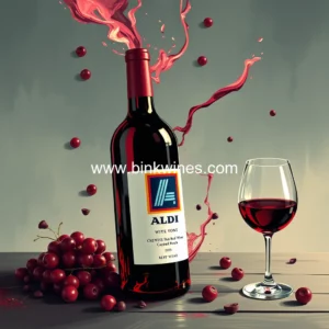 Artistic representation for Red wine rush: aldi's £3.
