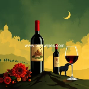 Artistic representation for Celebrate international maratha heritage with award-winning wines!