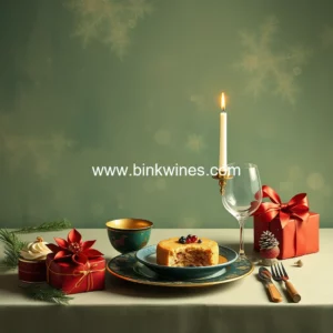 Artistic representation for Festive feast and gift inspirations: delightful dining and presents!