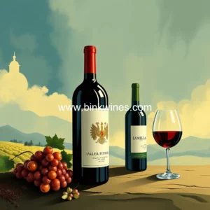 Artistic representation for UK supermarket first to stock wines from Ukraine