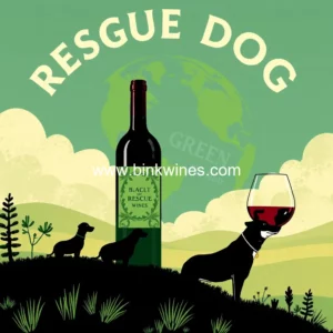 Artistic representation for Rescue Dog Wines Combines Winemaking with Animal Rescue One Green Planet