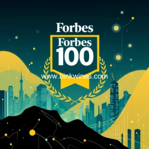 Artistic representation for Forbes' top 100 innovative startups: revolutionizing industries with advanced tech solutions.