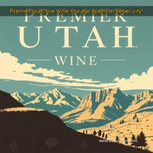Artistic representation for Premier utah fine wine storage opens in heber city!
