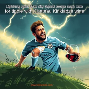 Artistic representation for Lightning quick Man City legend swaps mazy runs for tipple with Chateau Kinkladze wine