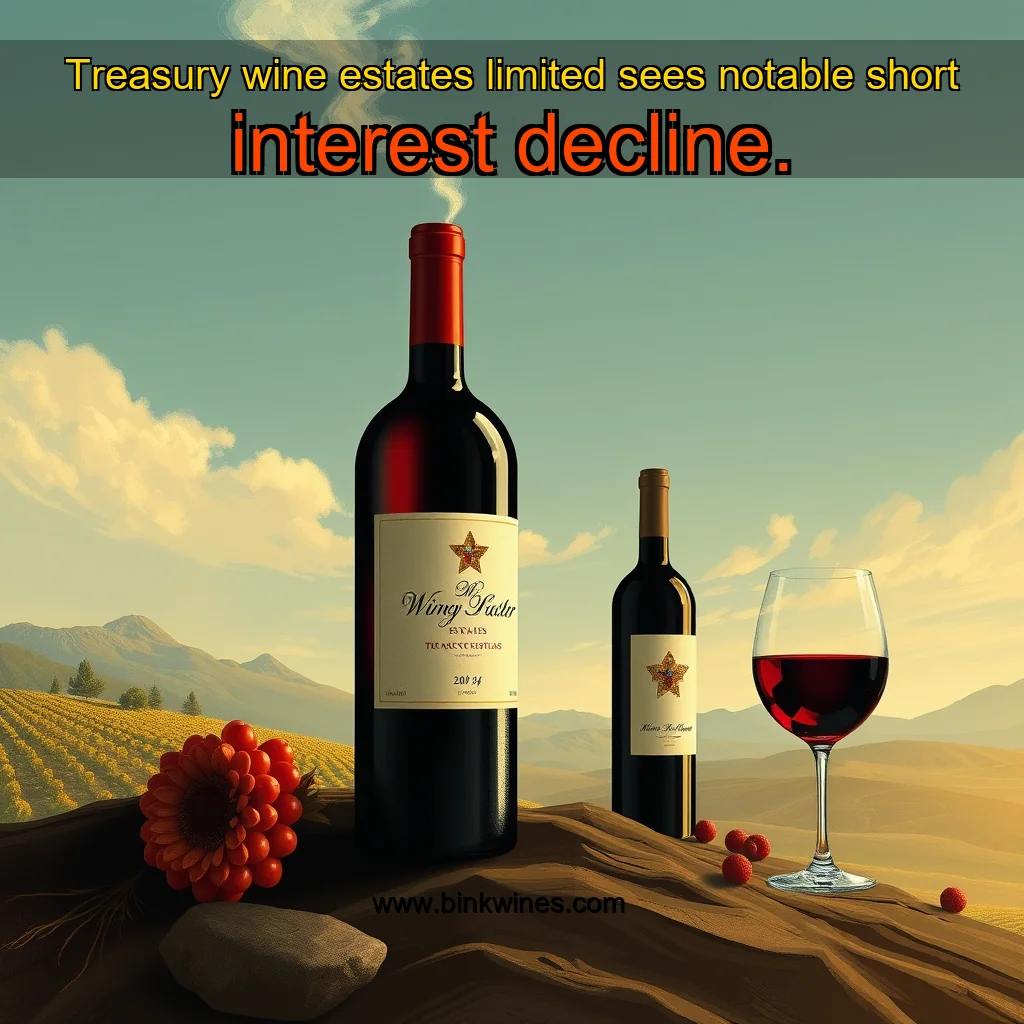 You are currently viewing Treasury wine estates limited sees notable short interest decline.
