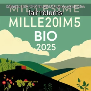 Artistic representation for Millésime BIO 2025 the world largest organic wine fair returns