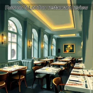 Artistic representation for Row on 5 London restaurant review