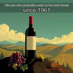 Artistic representation for This year wine production could be the world lowest since 1961
