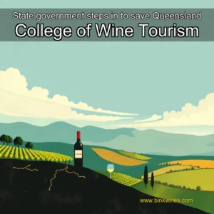 Artistic representation for State government steps in to save Queensland College of Wine Tourism