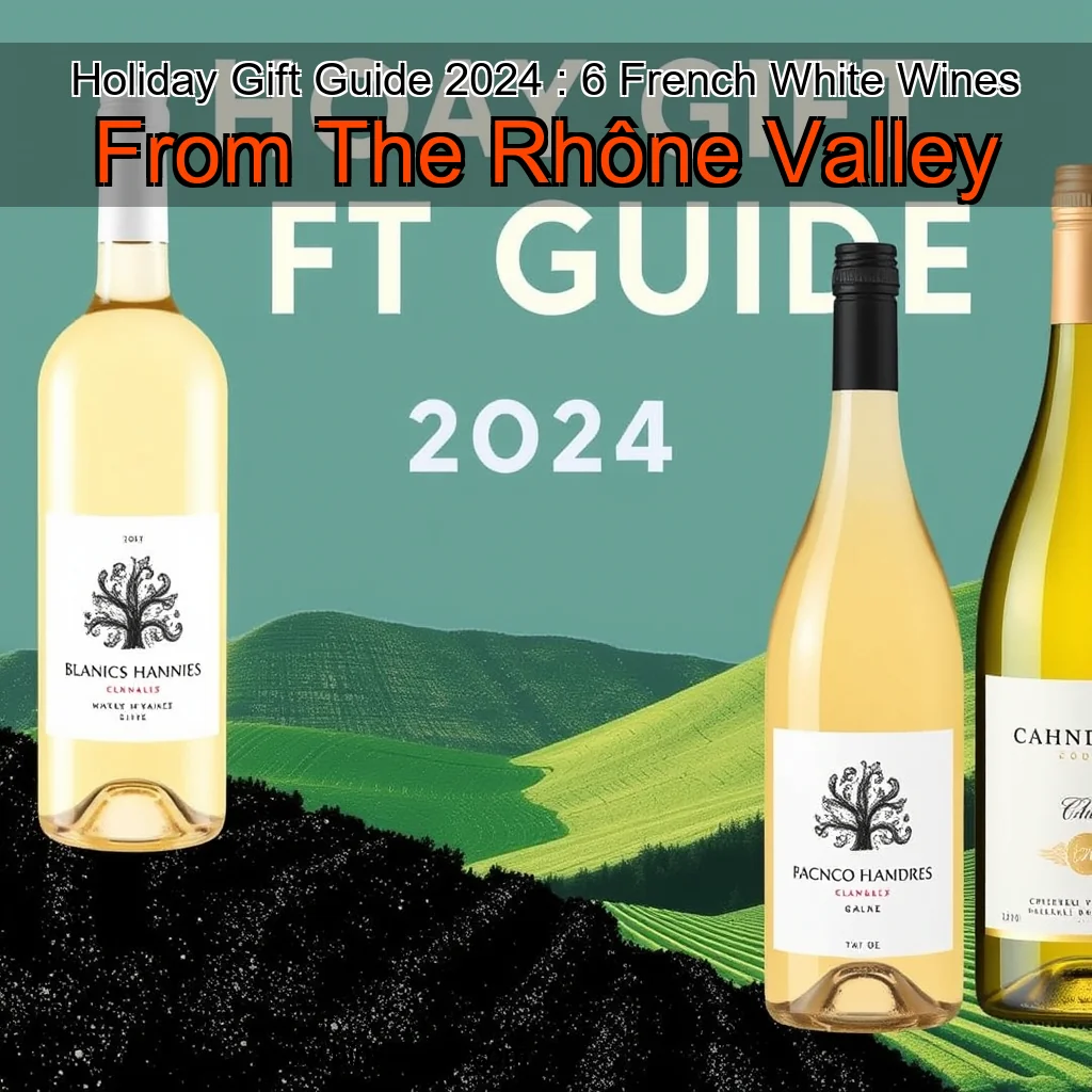 You are currently viewing Holiday Gift Guide 2024 : 6 French White Wines From The Rhône Valley