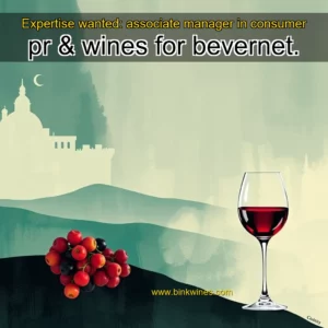 Artistic representation for Expertise wanted: associate manager in consumer pr & wines for bevernet.