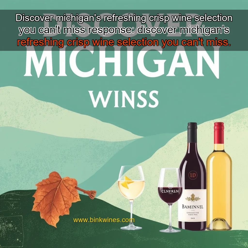 You are currently viewing Discover michigan’s refreshing crisp wine selection you can’t miss


 response: discover michigan’s refreshing crisp wine selection you can’t miss.