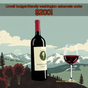 Artistic representation for Unveil budget-friendly washington cabernets under $200!