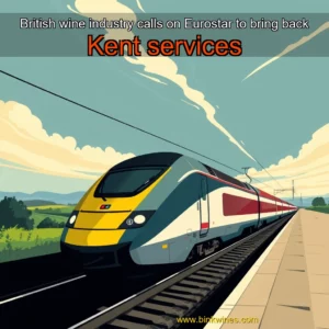 Artistic representation for British wine industry calls on Eurostar to bring back Kent services
