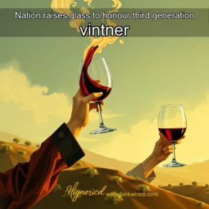 Artistic representation for Nation raises glass to honour third generation vintner