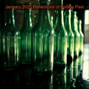 Artistic representation for January 2025 Reflections of Bottles Past