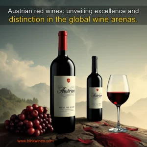 Artistic representation for Austrian red wines: unveiling excellence and distinction in the global wine arenas.