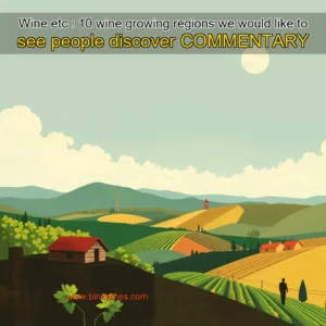 Artistic representation for Wine etc : 10 wine growing regions we would like to see people discover COMMENTARY