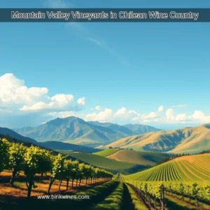 Artistic representation for Mountain Valley Vineyards in Chilean Wine Country