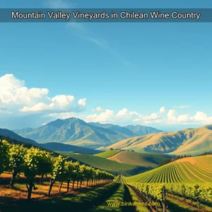 Artistic representation for Mountain Valley Vineyards in Chilean Wine Country