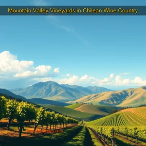Artistic representation for Mountain Valley Vineyards in Chilean Wine Country