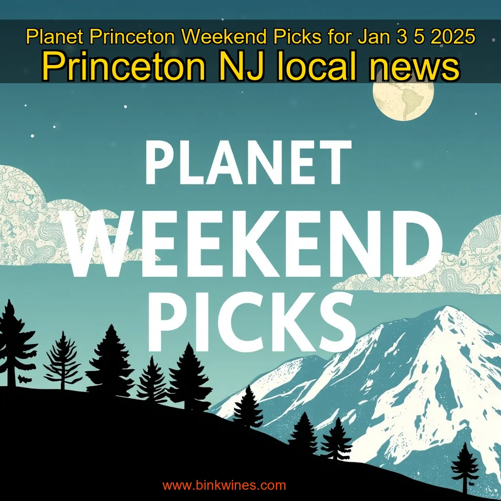 You are currently viewing Planet Princeton Weekend Picks for Jan  3  5  2025  Princeton  NJ local news