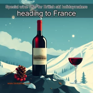 Artistic representation for Special wine offer for British ski holidaymakers heading to France