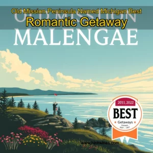 Artistic representation for Old Mission Peninsula Named Michigan Best Romantic Getaway
