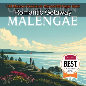 Artistic representation for Old Mission Peninsula Named Michigan Best Romantic Getaway