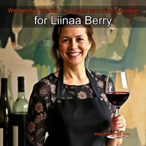 Artistic representation for Wednesday Women : A decade as a wine specialist for Liinaa Berry
