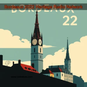 Artistic representation for Bordeaux 2022 Heritage Radio Network