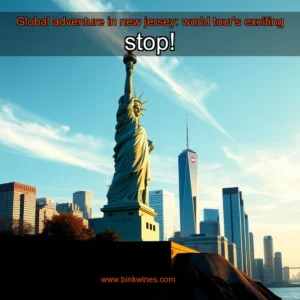 Artistic representation for Global adventure in new jersey: world tour's exciting stop!