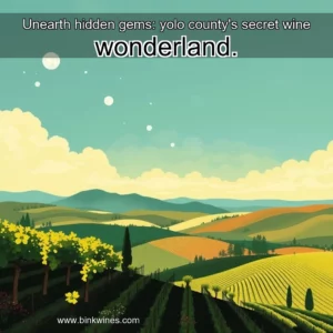 Artistic representation for Unearth hidden gems: yolo county's secret wine wonderland.