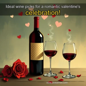 Artistic representation for Ideal wine picks for a romantic valentine's celebration!